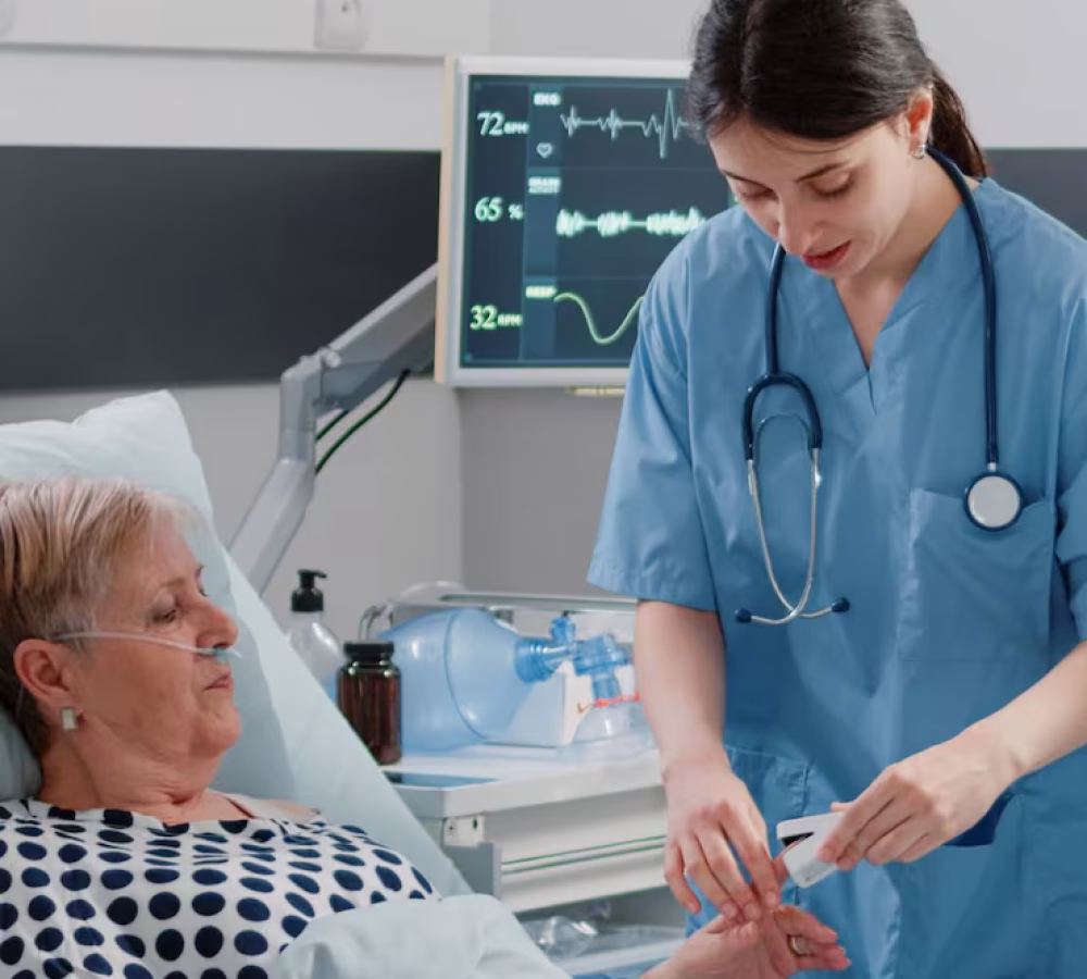 medical-team-doing-checkup-visit-aged-patient-with-disease-hospital-ward-bed-doctor-nurse-consulting-senior-woman-with-oximeter-oxygen-saturation-iv-drip-bag_482257-38570